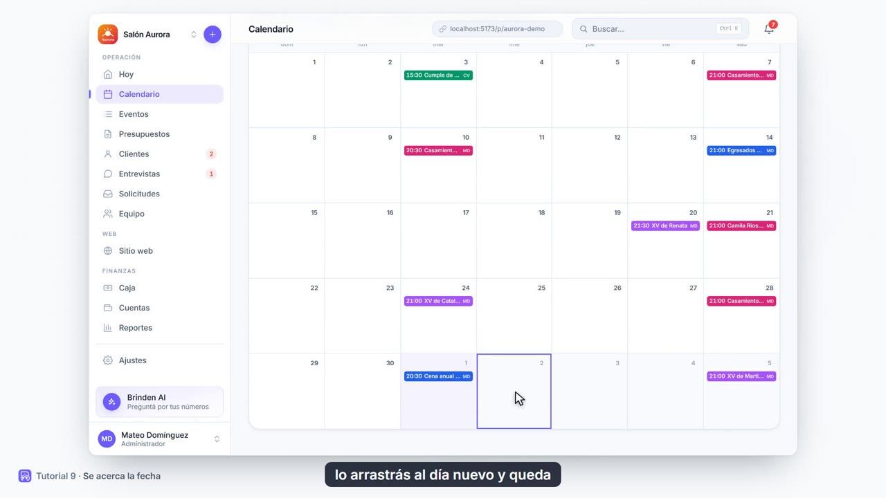 Tutorial 9: Se acerca la fecha